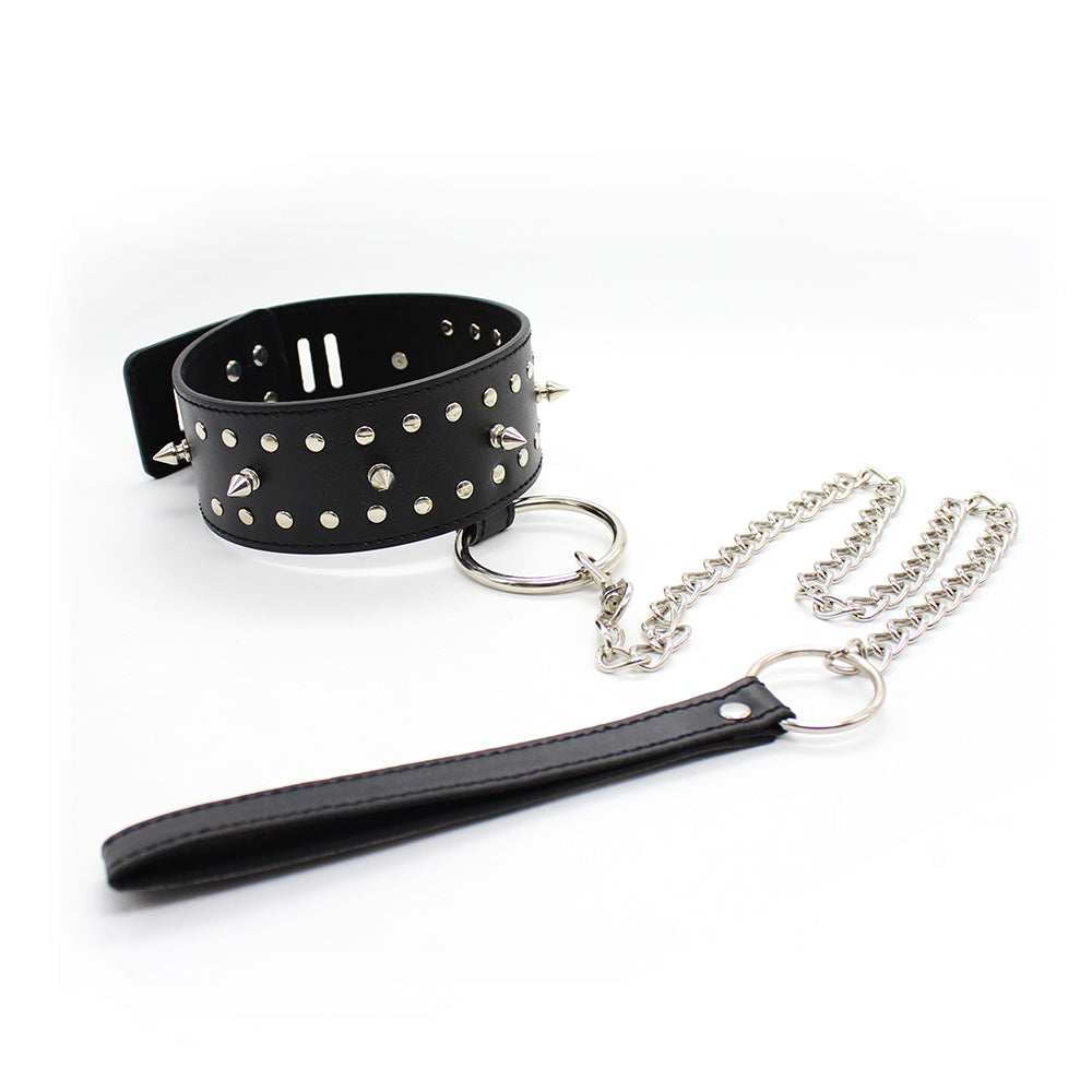 Collar and Handcuffs with Spikes